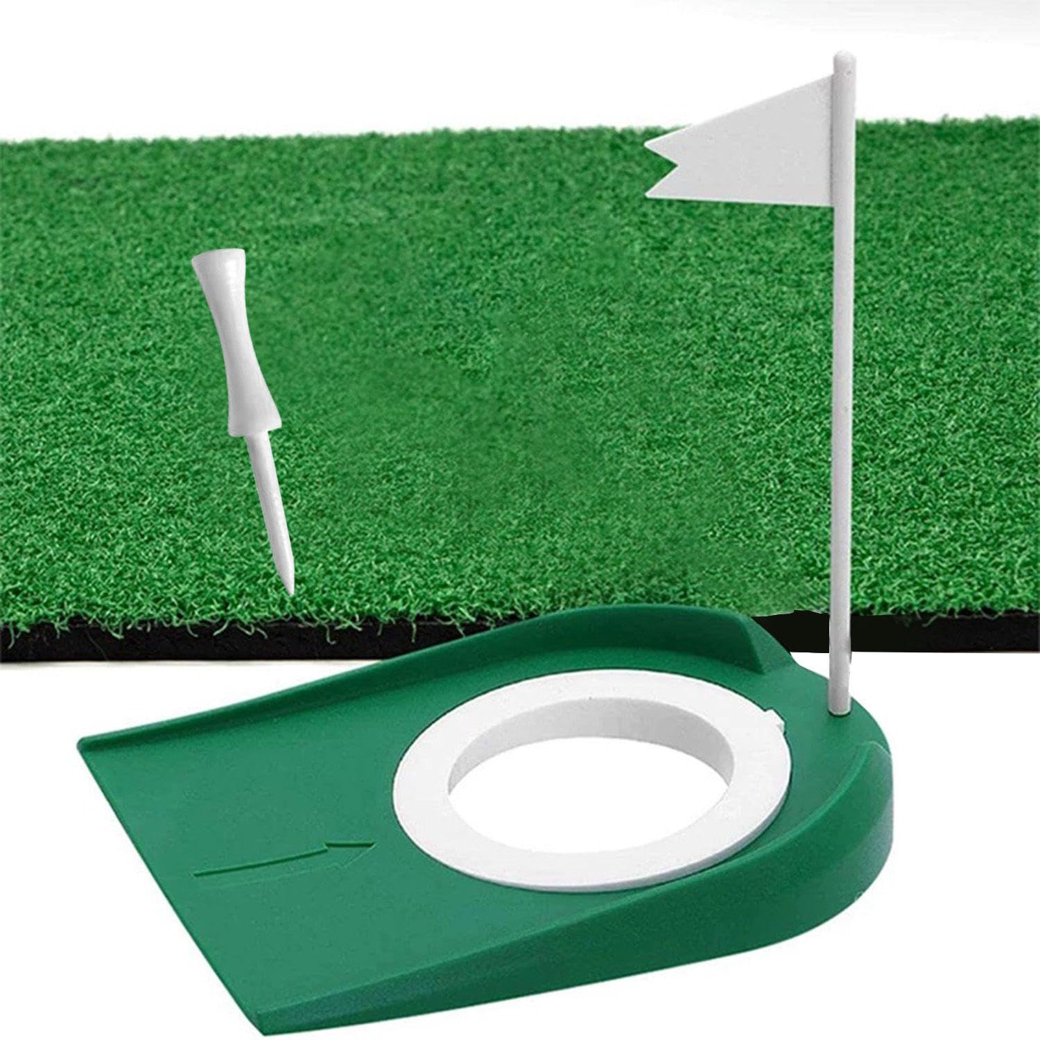 Putter Da Golf In 2 Pezzi E Spuntoni Da Golf In 5 Pezzi, Ausili Per L'Allenamento Del Golf, Accessori Per Minigolf Indoor, Accessori Per Il Golf, Accessori Per Il Golf Portatili