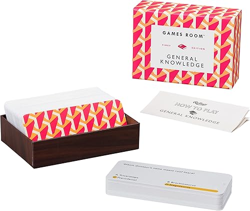 Ridleys General Knowledge Trivia Juego de cartas  Juego de preguntas para niños y adultos  Más de 2 jugadores  Incluye 140 tarjetas de preguntas