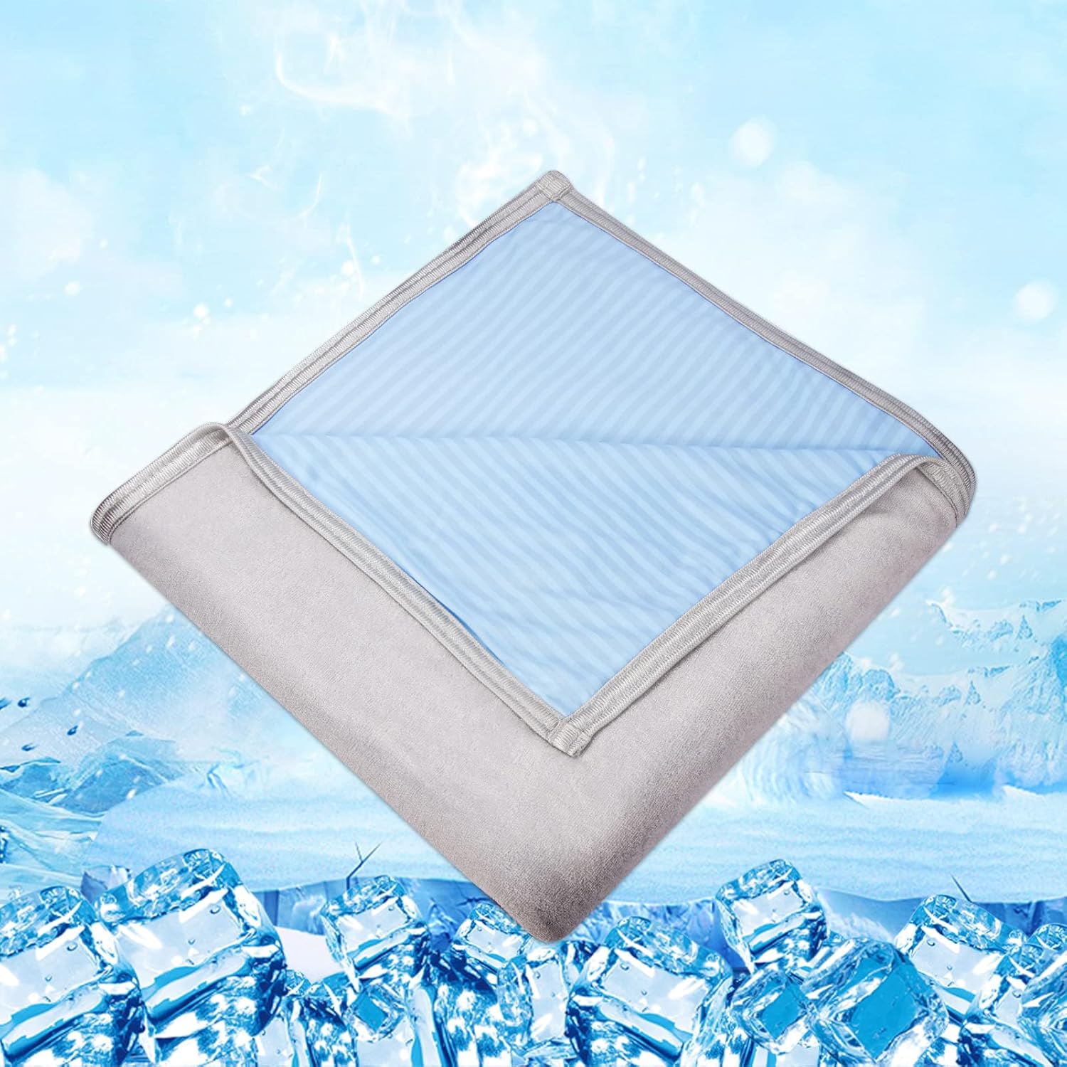 Lostrain Cooling Blanket, Breathable Summer Blanket (Size, 59" X 79") Light Weight ArcChill