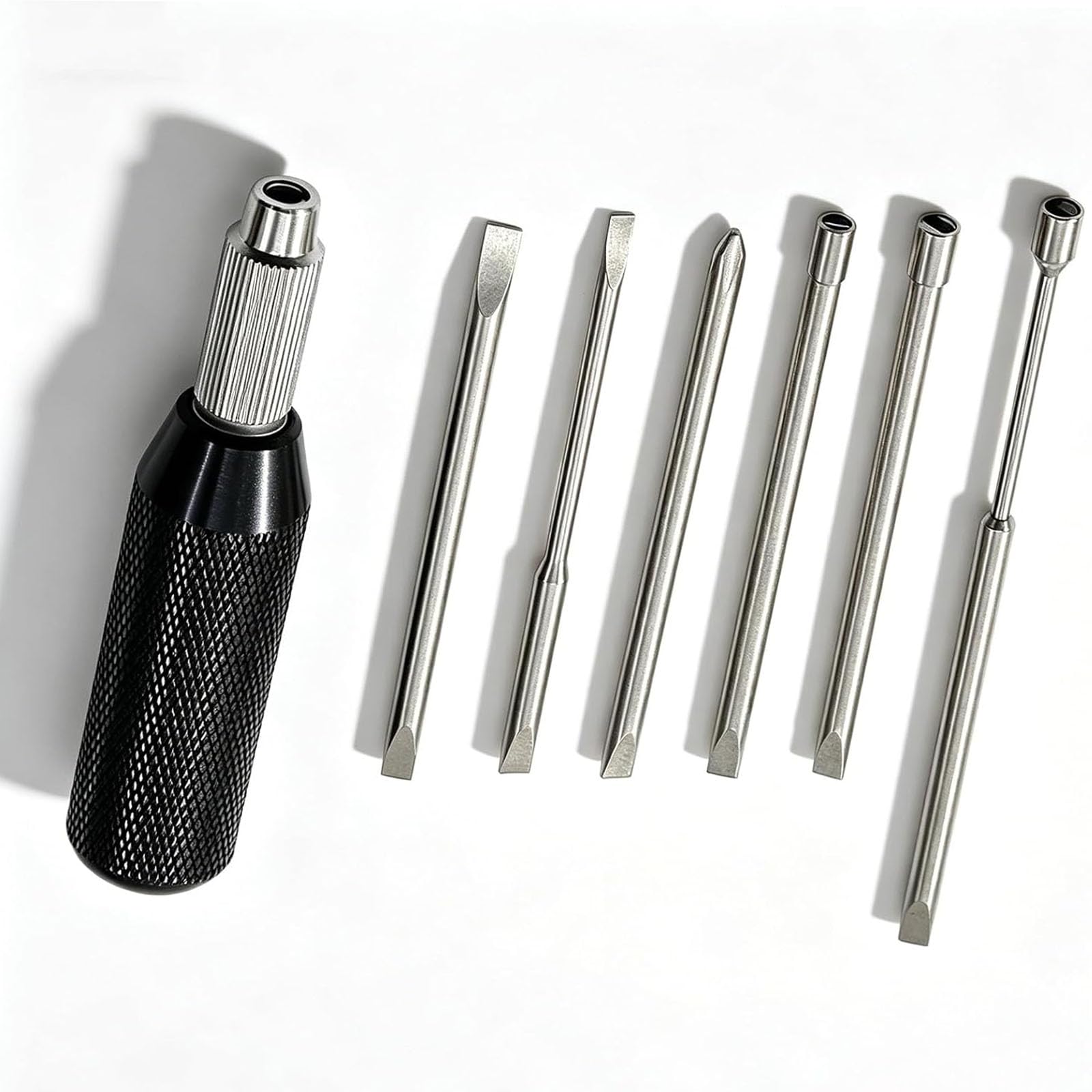 YXZQLOZ 7-Piece Piano Tuning Tool Set – Piano tuning tools with handles and 6 interchangeable connectors, for adjusting and maintaining grand piano hammers
