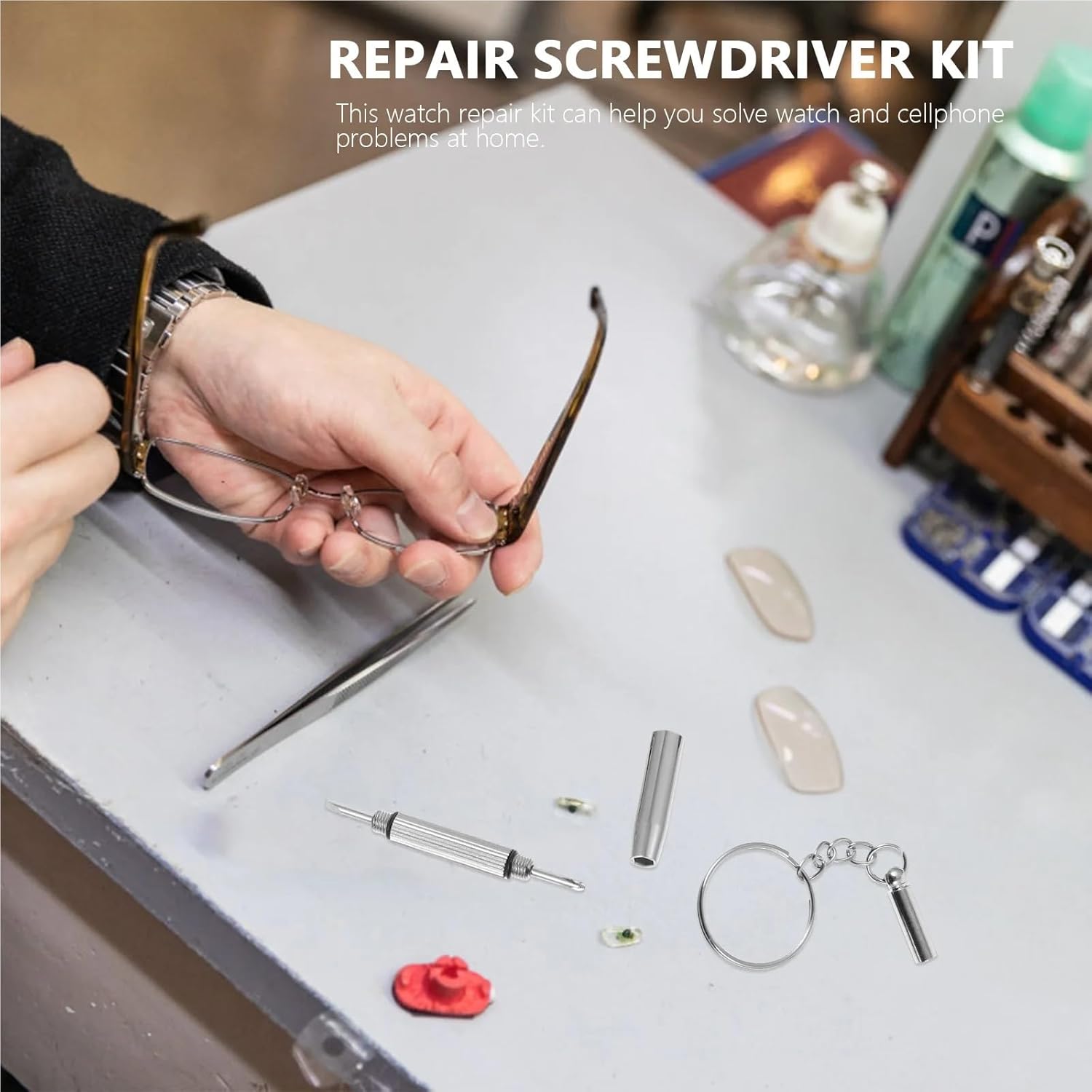 60pcs Metal Phone Screwdriver Kit Portable Repair Tool Set Watch Maintenance Workshop Home Practical