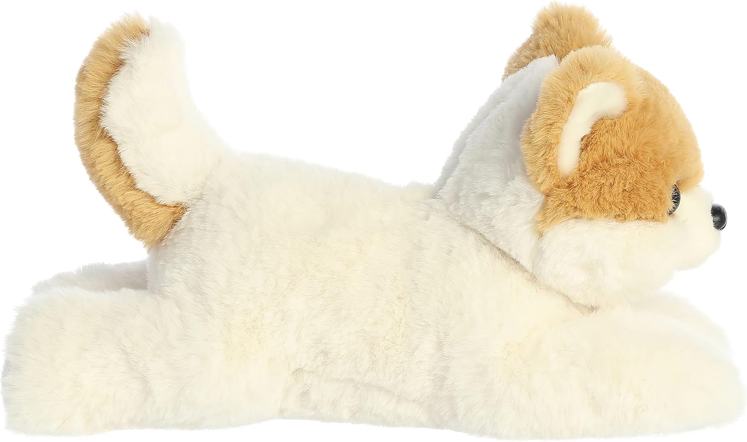 Aurora® Adorable Flopsie™ Peanut Pom Pup™ Stuffed Animal - Playful Ease - Timeless Companions - White 12 Inches - Image 3