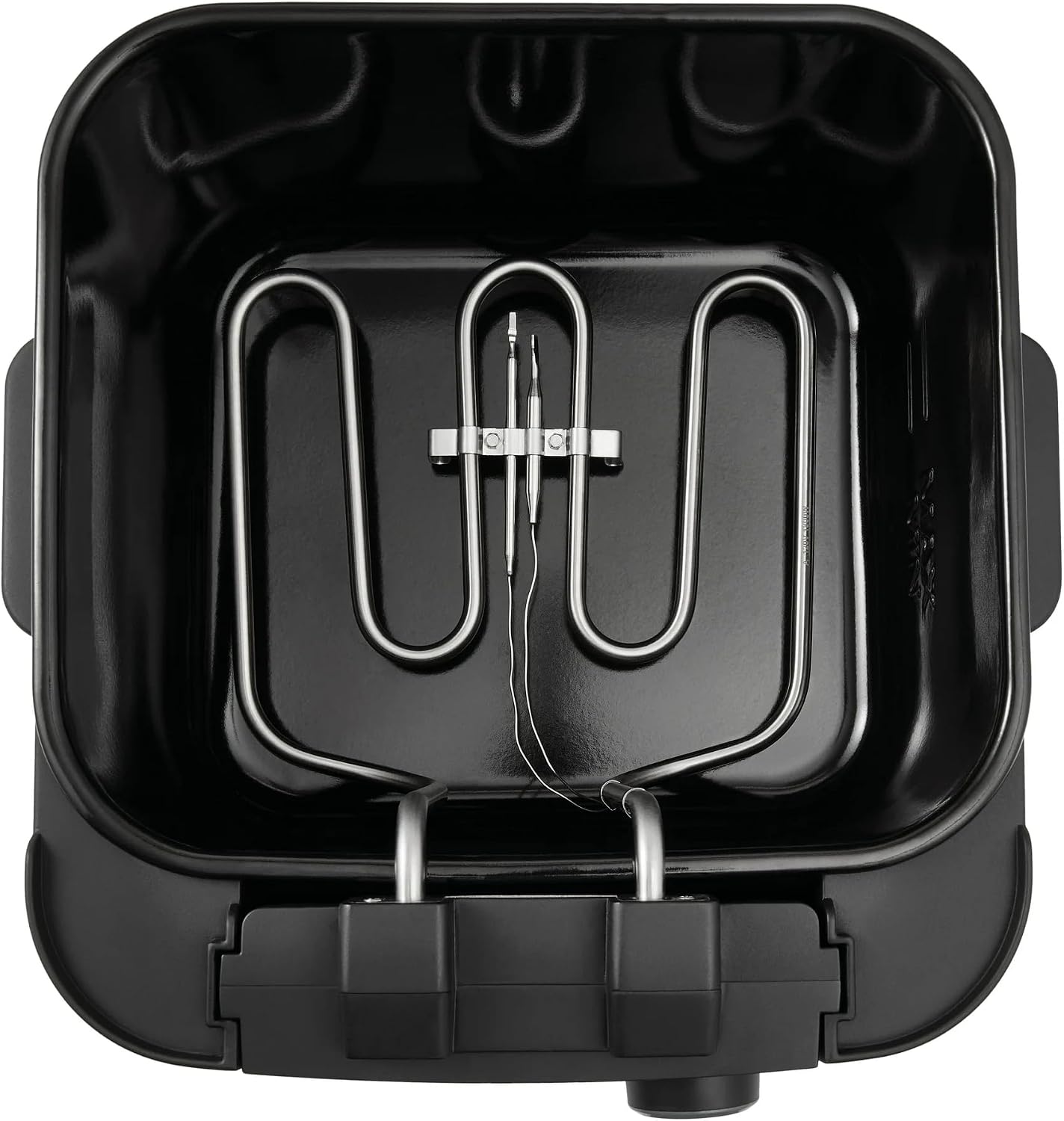 4L Electric Deep Fryer with Non-Stick Tank, Adjustable Temperature Control Cool-Touch Handle, See-Through Lid, Dishwasher Safe Parts, 1800W Black Countertop Fryer for French Fries, Chicken, and Snacks
