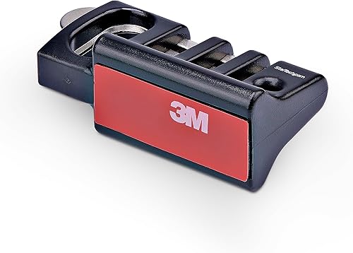 Miniatura 5 de StarTech.com Bloqueo de anclaje de cable periférico, teclado seguro/ratón, trampa de cable con placa de metal, uso con cable de seguridad para