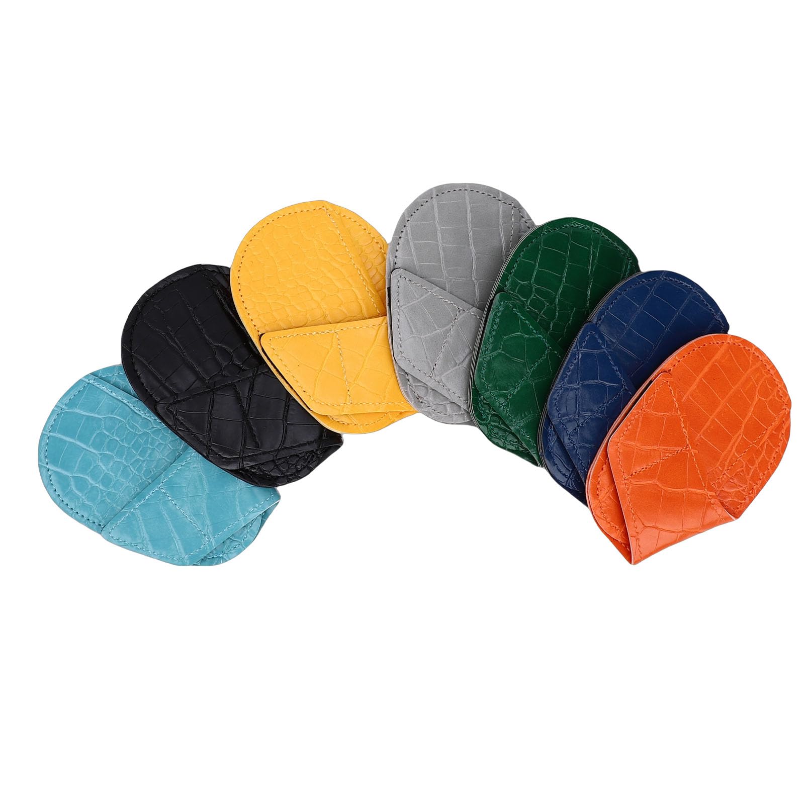7-teiliges Set mit Magnetischen Schlägerkopfhüllen aus Eisen, Schutzhüllen aus PU-Leder mit Kratzfestigkeit und Belüftungsdesign für Golfschläger