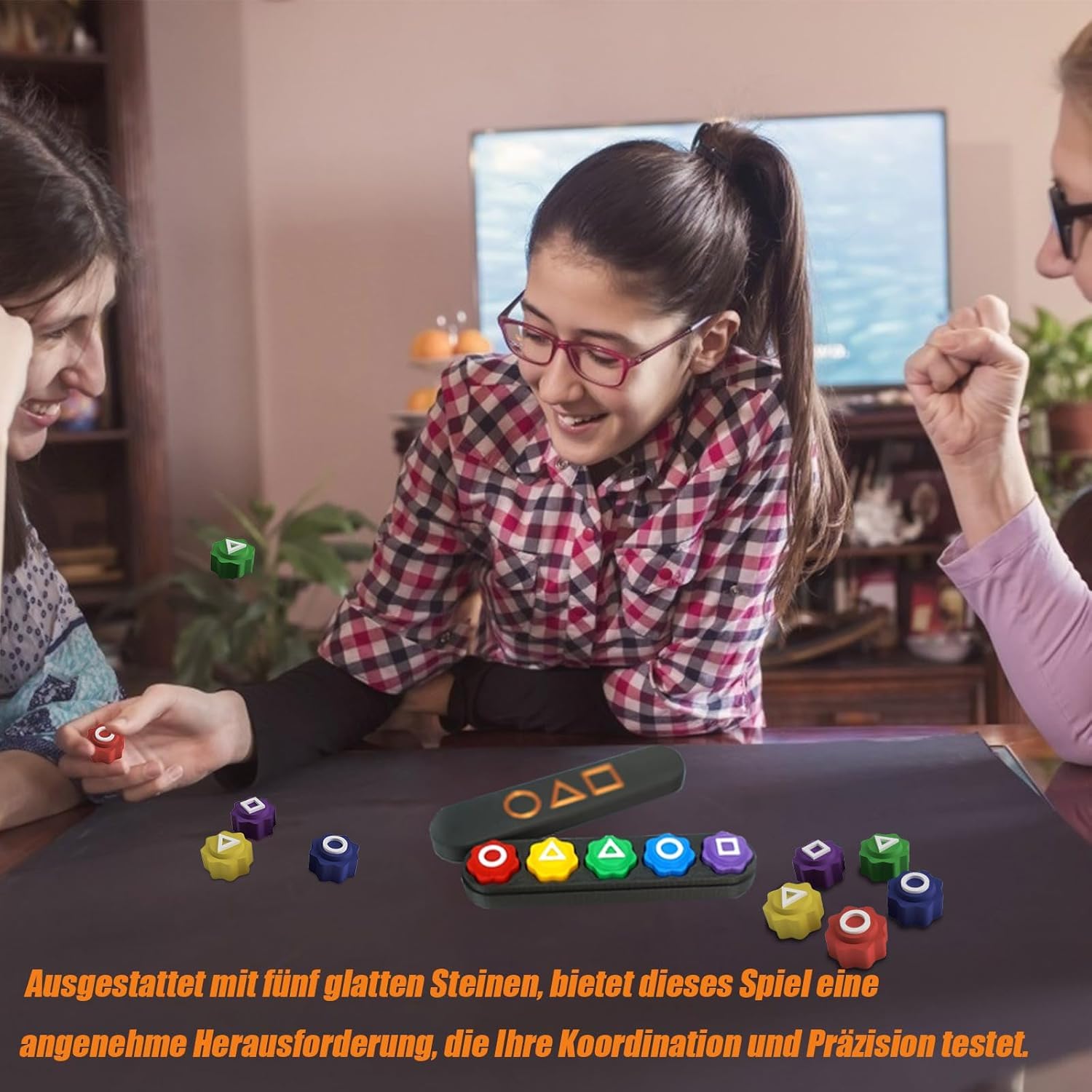 Jeu Gonggi Coréen – Osselets En Plastique Lestés Pour Enfants Et Famille, Jeu De Voyage