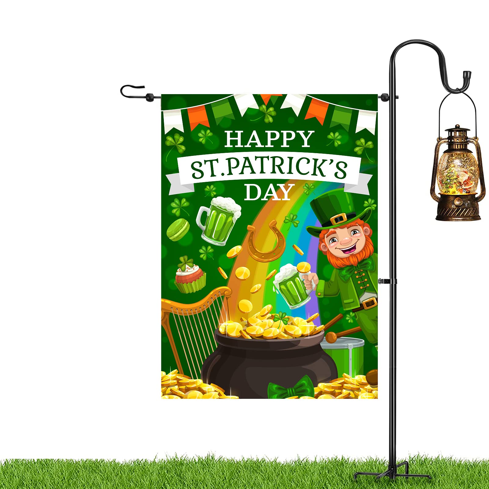St. Patrick's Day Gartenflagge – Doppelseitig, Jute, 30,5 X 45,7 Cm, Wetterfest, Für Terrasse & Garten