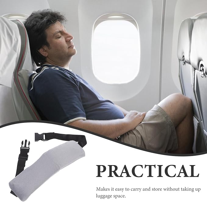 Soporte para Cabeza de Viaje Beaupretty, Ajustable, Gris, 2 Pzas miniatura 4