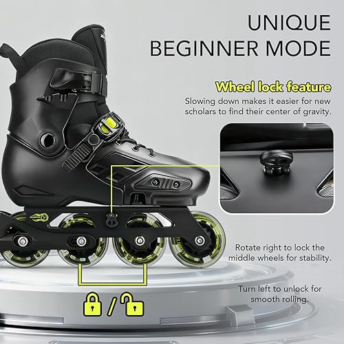 Miniatura 4 de Patines en línea para niños y niñas con ruedas iluminadas, tamaño ajustable, adecuado para principiantes, patines para mujeres, niñas y adultos