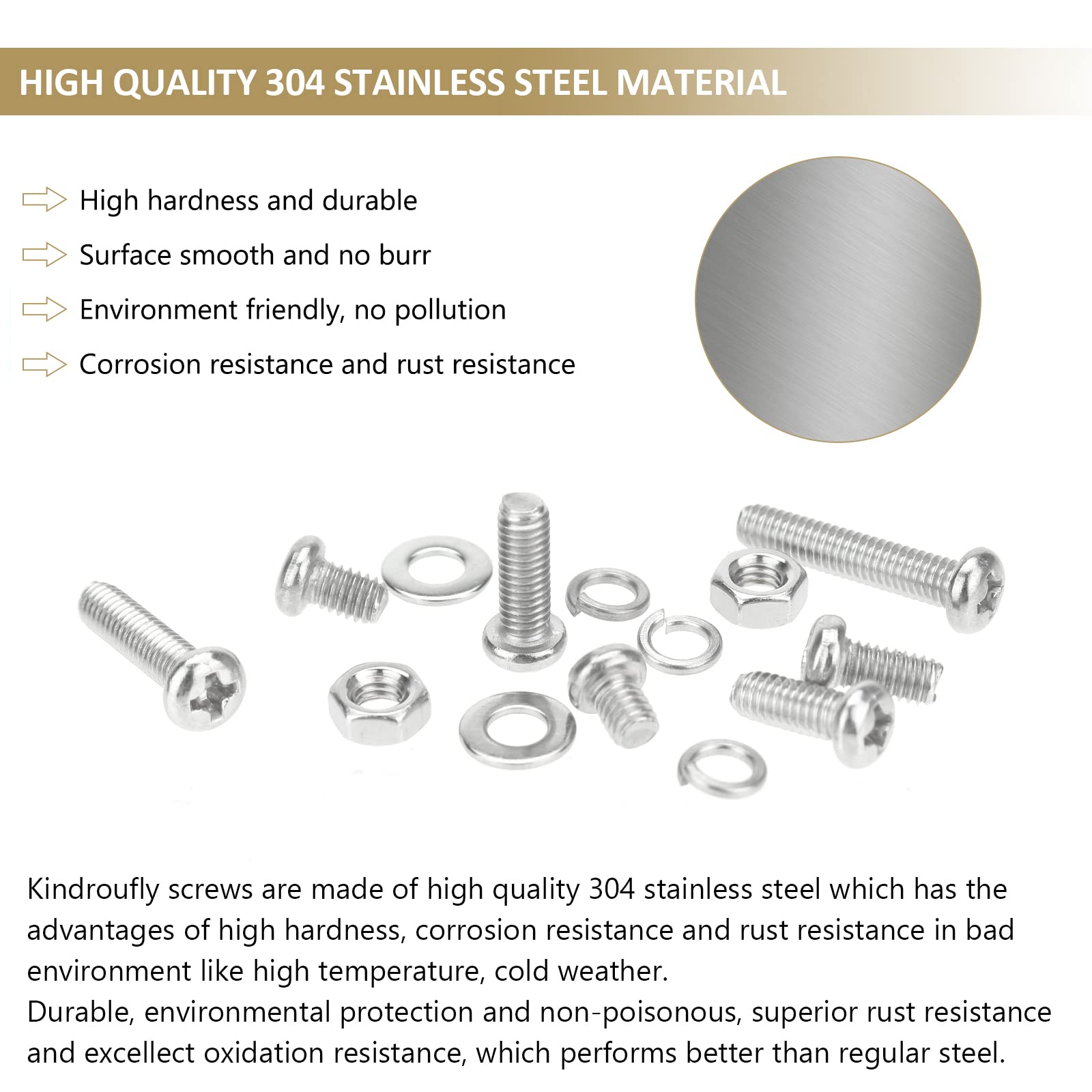 382 Piece Stainless Steel Machine Screws & Nuts Kit -2