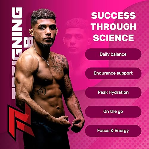 Miniatura 7 de Treigning Lab - Electrolitos en polvo de hidratación, sin azúcar, mezcla de bebida aprobada por Sam Calavitta "Coach Cal" con 6 electrolitos clave,