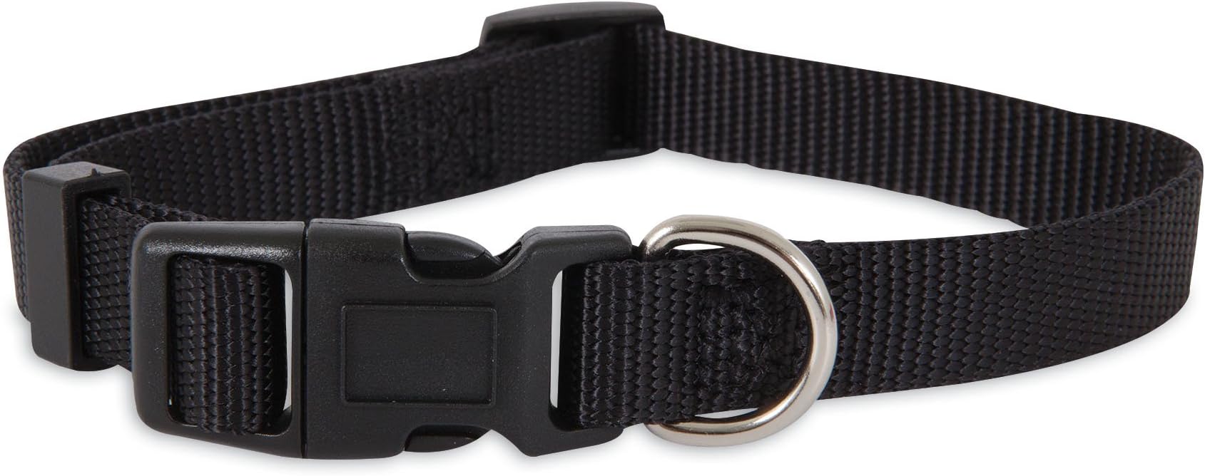 Doskocil Aspen Pet Products 15710 Nylon Adjustable Collar, 10-Inch, Black
