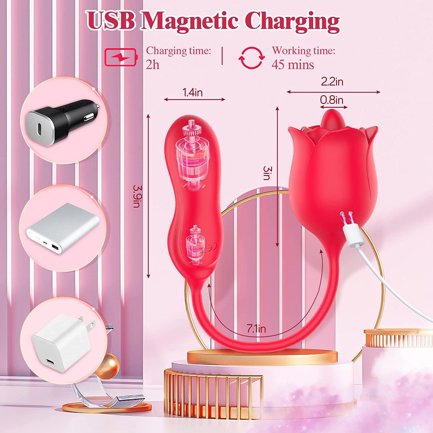 Vibratore Giocattolo per Donna - Stimolatore Clitorideo con Vibratore Vibratore Toccante, Giocattoli per Adulti Massaggiatore Personale per Donne, Giocattoli E Giochi Sessuali per Adulti,A