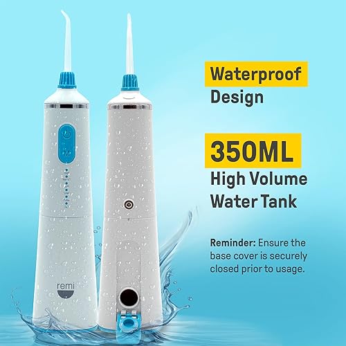 Miniatura 8 de Remi El mejor irrigador dental para un cuidado dental avanzado, salud superior de las encías y portabilidad sobre la marcha, perfecto para aparatos