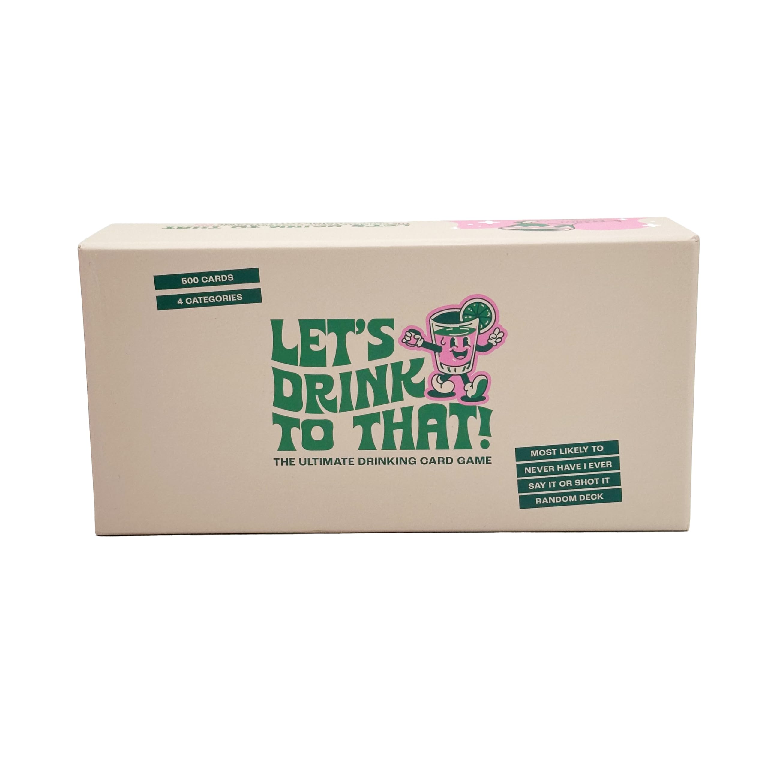 Island Dogs Let's Drink to That - Original Edition - The Ultimate Drinking Card Game - Card Games for Adults - Includes 500 Cards in 4 Categories for Hours of Continuous Fun