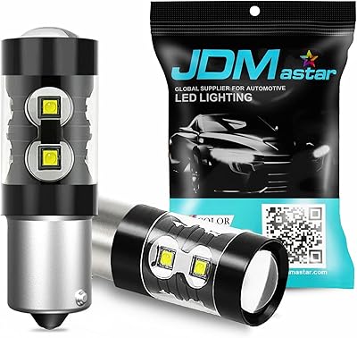 JDM ASTAR Lâmpadas de LED extremamente brilhantes Max 50W de alta potência 1156 7506 para luzes reversas, branco xenon  JDM ASTAR Lâmpadas de LED extremamente brilhantes Max 50W de alta potência 1156 7506 para luzes reversas, branco xenon