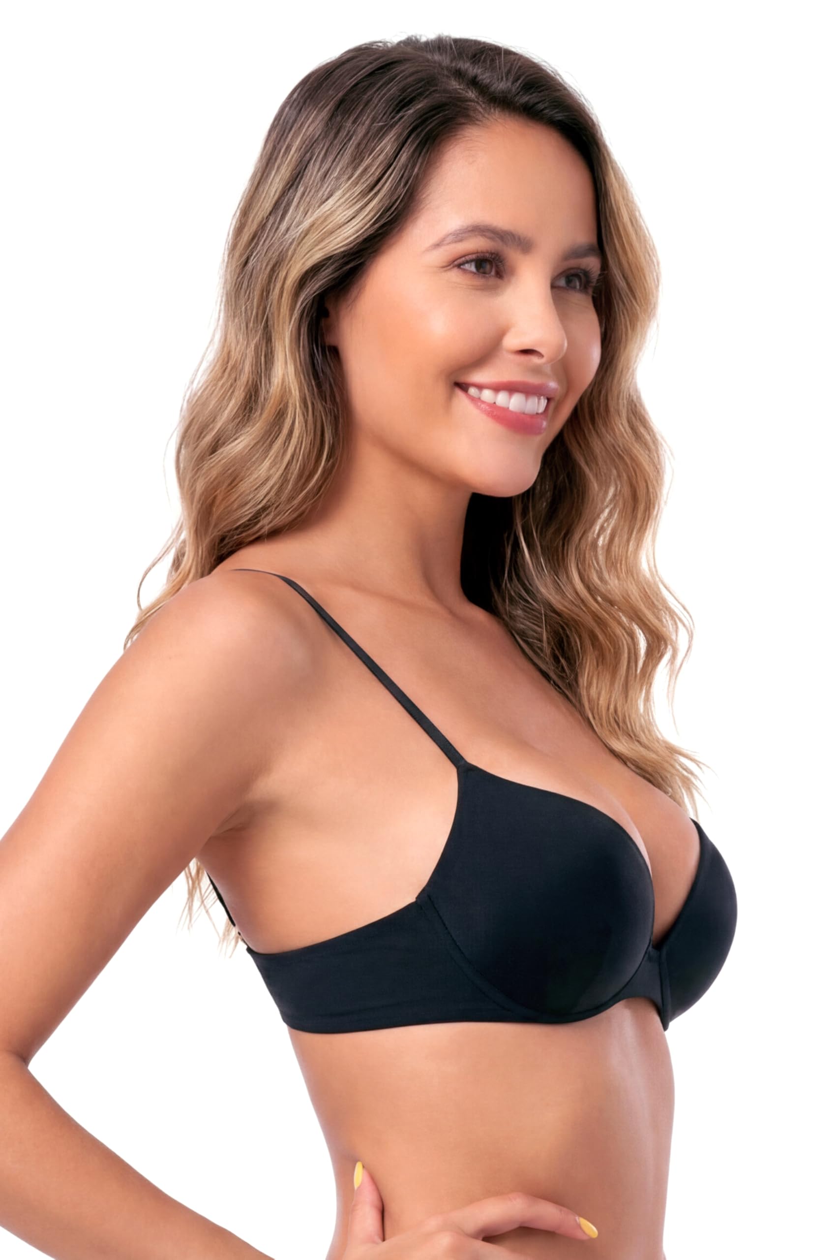RELLECIGA Top de Bikini Push-Up para Mujer Relleno Extra Tirantes Ajustables