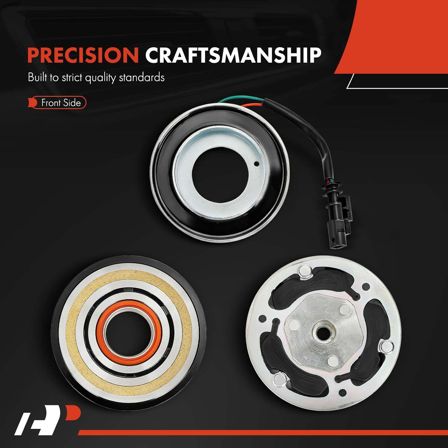 A-Premium Air Conditioner AC Compressor Clutch Kit Compatible with Cadillac CT5 2020-2023 2.0L, CT4 2020-2022