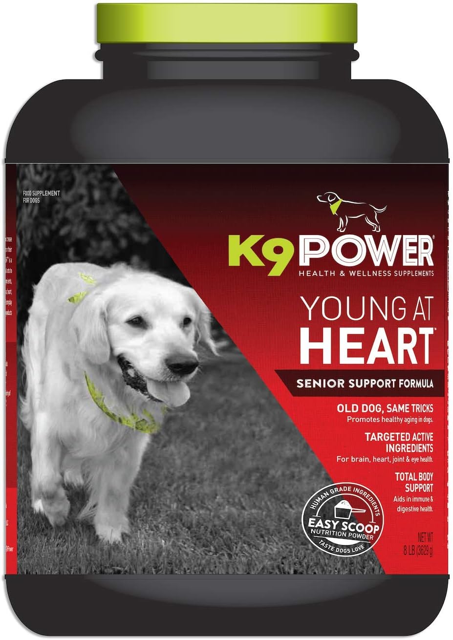 K9 Power Young at Heart - Nutritional Support Formula for Senior Dogs - 8 lb