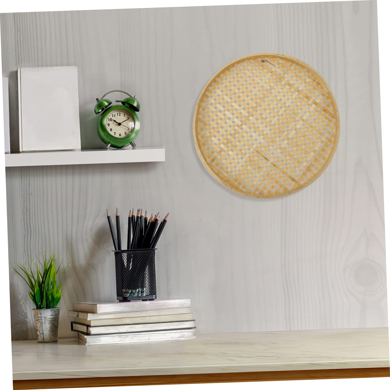 GLEAVI Weaving Sieve Basket Natural Snack Tray for Parties Home Decor Handmade Colander for Food Display Storage for Serving Treats