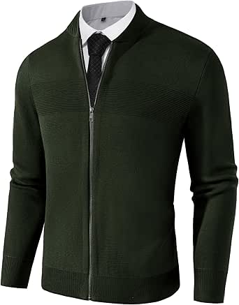 Produktbild von PJ PAUL JONES Herren Strickjacke Vollzipper Mit Stehkragen – Reguläre Passform, Warm Für Herbst/Winter