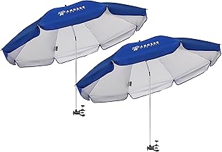 AMMSUN XL Chair Umbrella with Universal Clamp Adjustable 47 inches and 360-degree Swivel UPF