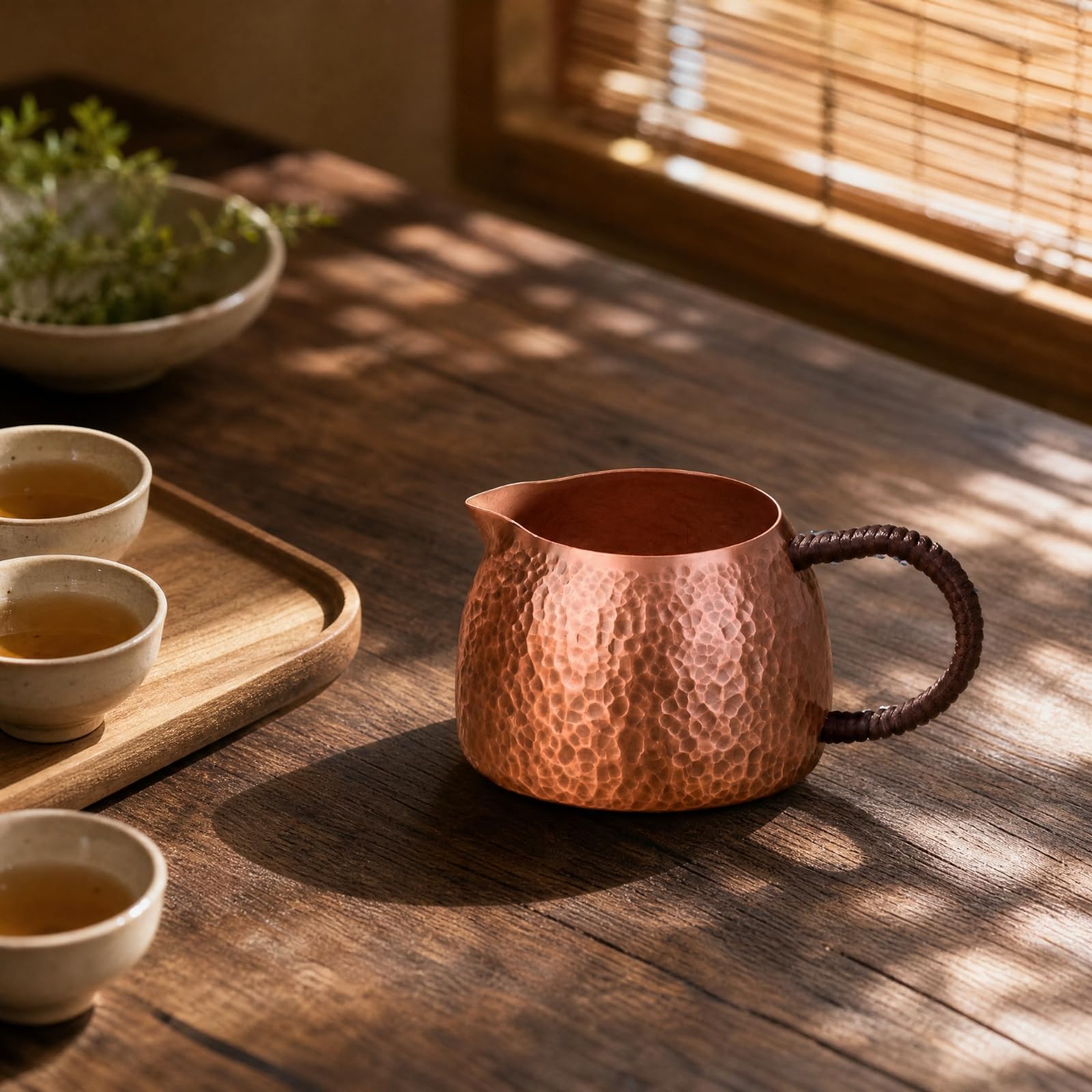 Té Cobre Martillado Hecha a Mano Té Cobre Resistente Al Térmico Vaso