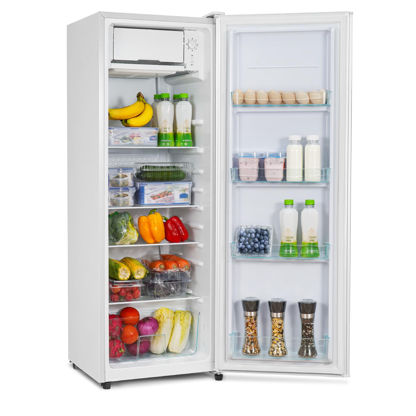 cesto refrigerato con vetrini e compartimento verdura 138l capacità