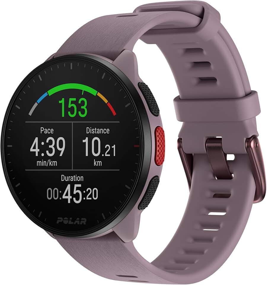 Polar Pacer - Montre GPS Running - Processeur Ultra Rapide - Ultra légère - Écran Lumineux - Boutons antidérapants - Nouveaux programmes d'entraînement/récupération - Mesure de FC - Commandes Musique