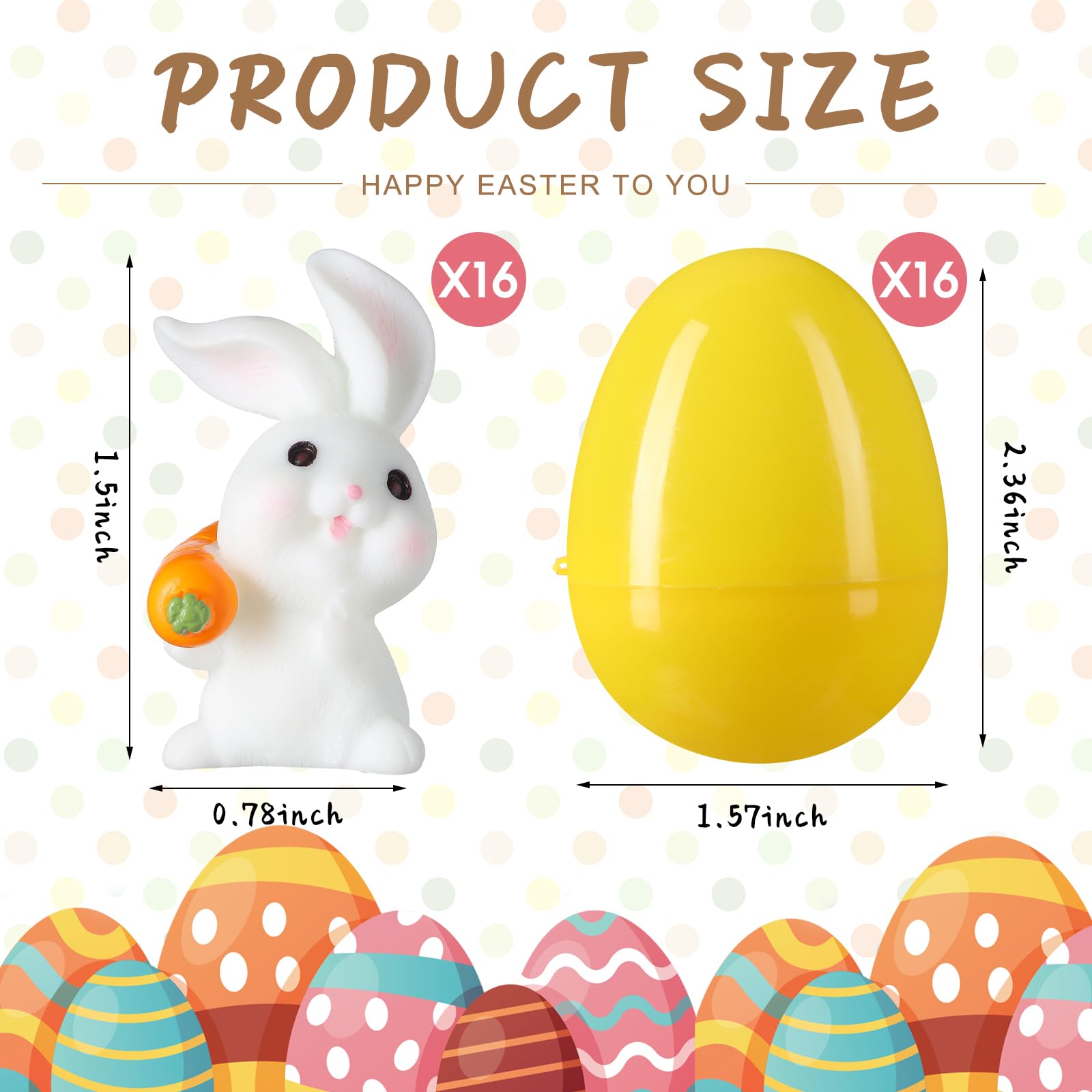 Huevos De Pascua De Conejo Huecos – Rellenable, Decoración De Escritorio Y Juguete Inquieto Para Cestas Y Regalos