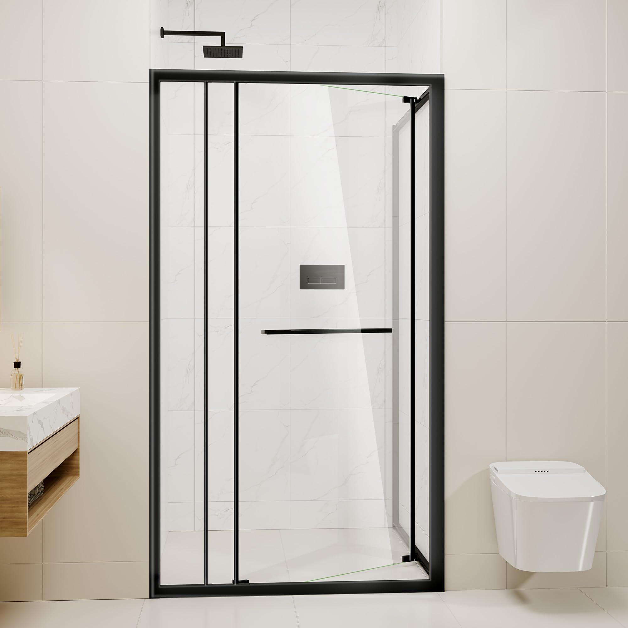 Photo 1 of Findepot Sliding Shower Door, 36" W x 72" H, 1/4" Tempered Glass
