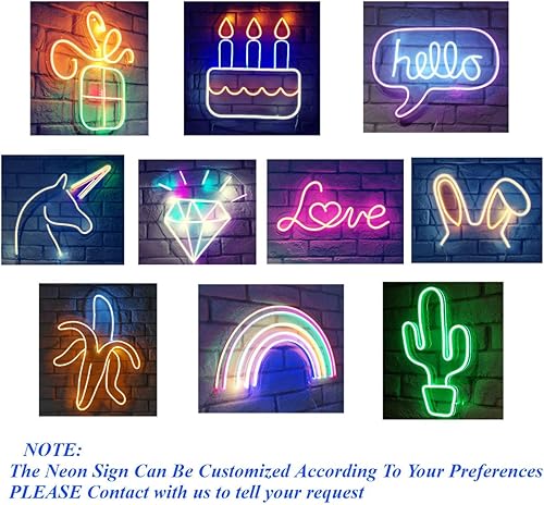 Miniatura 7 de Britrio - Letrero de luz de neón LED para colgar en la pared de dormitorio, sala de estar, habitación de los niños, decoración del hogar, luz