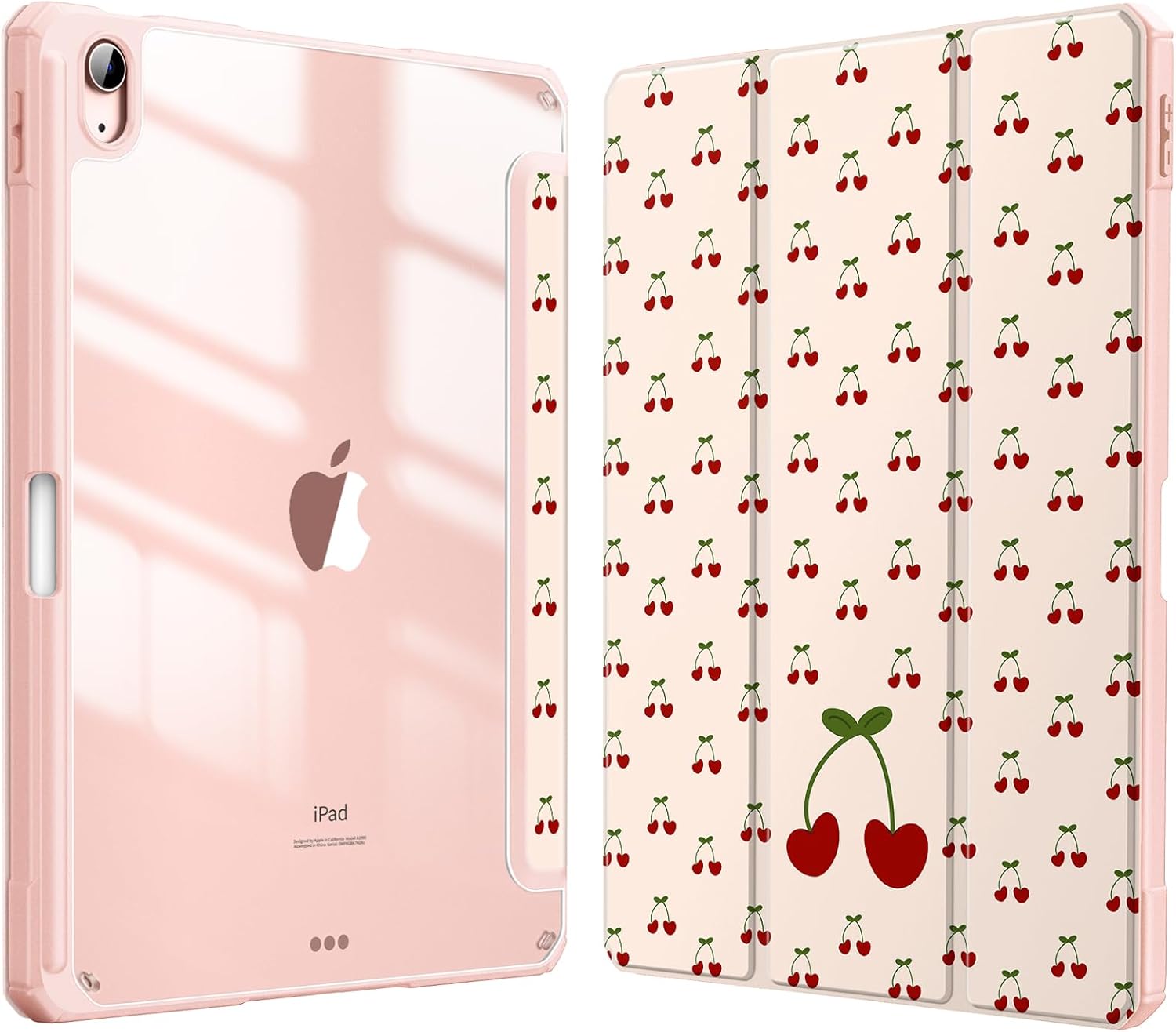 Fintie Toetsenbordhoes voor iPad Air 11 inch M3/M2 (2025/2024), iPad Air 5/4 generatie 10,9 inch (2022/2020), TPU-achterkant beschermhoes met penhouder, magnetisch afneembaar QWERTY toetsenbord
