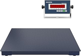 48"x48" Industrial Floor Scale, Accurate Pallet Scale with Digital Indicator, Heavy Duty Weighing Scale for Warehouse Weight Weighing, 10000 lb x 1 lb, Navy
