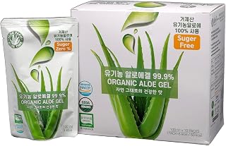 [AloeFarm] Organic Aloegel 99.9% Drink and Pure and Natural Skincare No Sugar No Preservation Fee Health 100 * 10ea