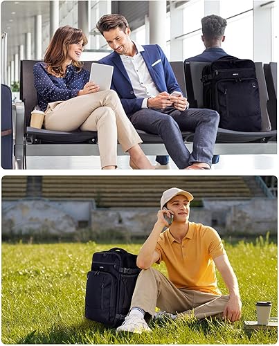 Miniatura 8 de ECOHUB Mochila de viaje Mochila de transporte, Negro-3, Mochilas de viaje