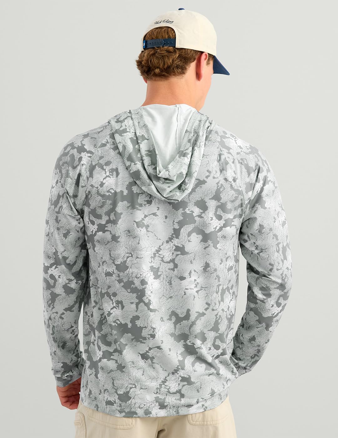 HUK Men's Airweight Hoodie, Lightweight Upf 30+ Performance Fishing Hooded Shirt With Recycled Polyester and Stretch Fabric