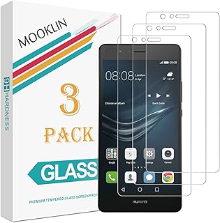 MOOKLIN [3 Piezas] Huawei P9 Protector de Pantalla, [Anti-Rasgu?os] Film Protector de Pantalla para Huawei P9 Cristal Vidrio Templado Premium