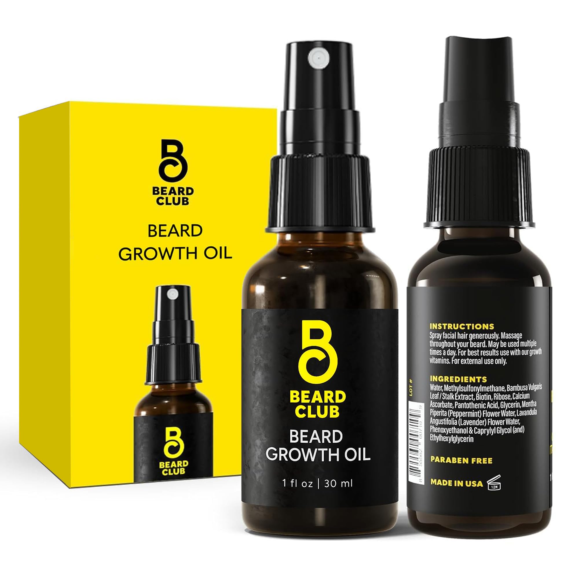 The Beard Club Biotin Beard Growth Oil Vitamin Spray