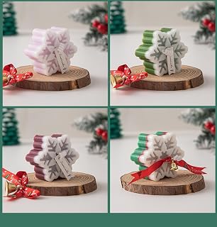 Christmas Souvenirs, Snowflake Scented Candles, Winter Gift Box Accessories, Home Decorations, Holiday Gifts