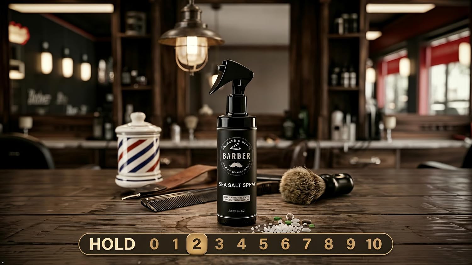 Barbers & Gents Sea Salt Matte Spray for Hair Styling, Easy to Apply & Great for All Hair Types, Volumizing and Texturizing 8.8oz 250g