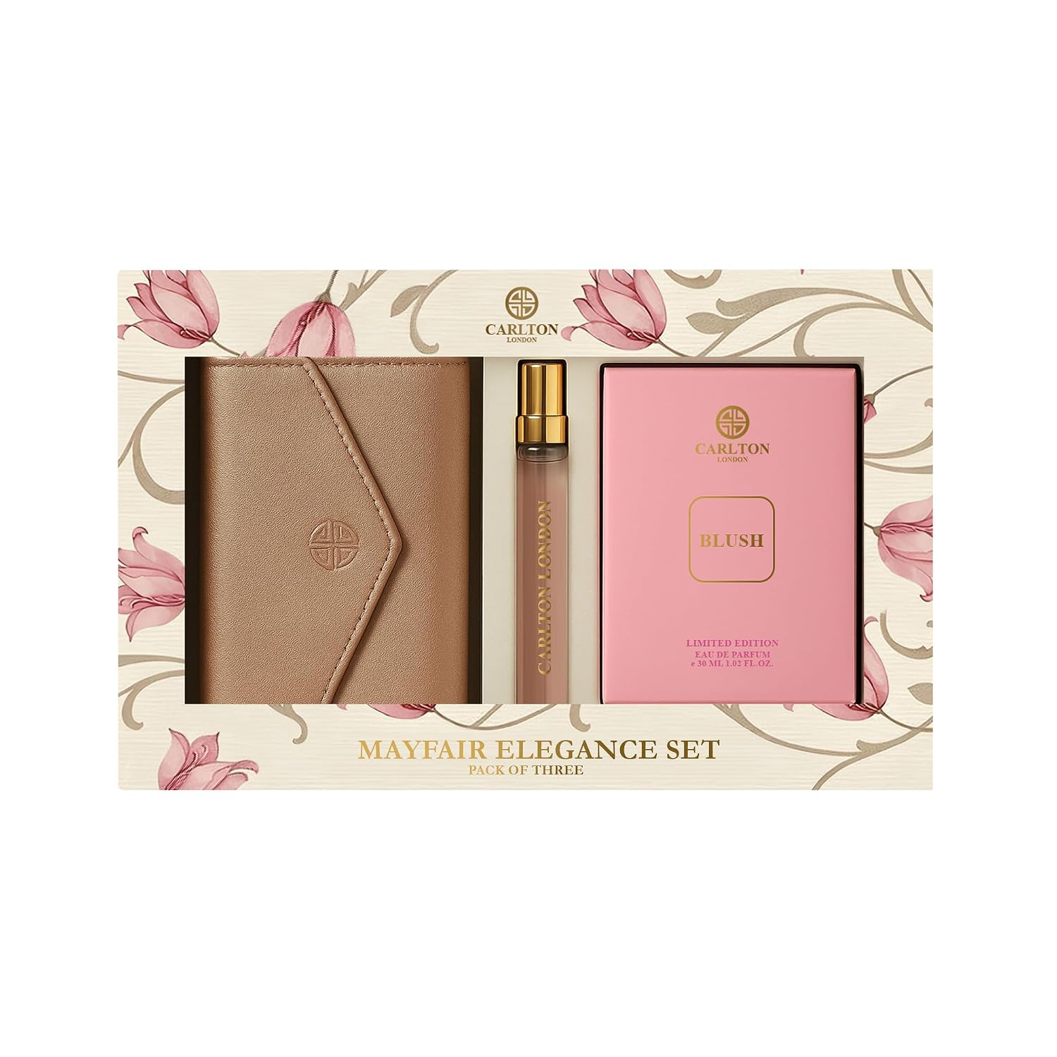 Carlton London Mayfair Elegance Gift Set for Women – Blush Eau De Parfum 30ml, Travel Perfume Spray & Stylish Beige Wallet... - Review, Price and Buying Guide
