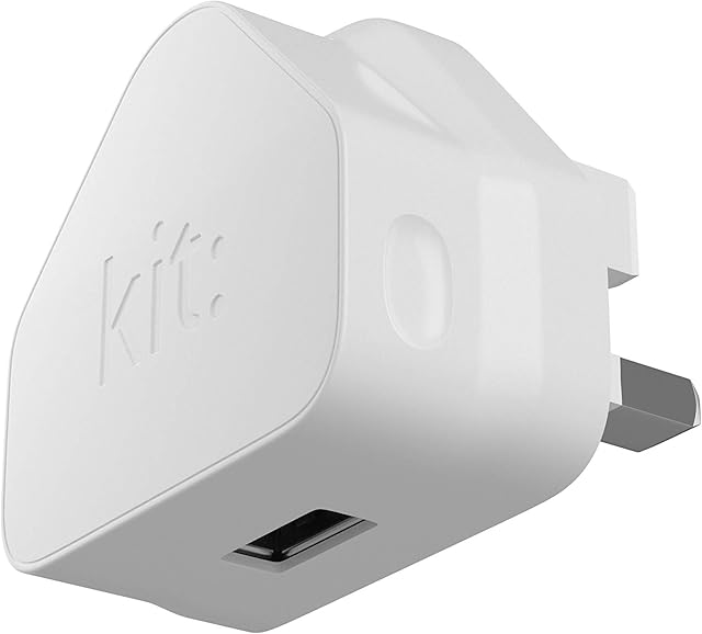 Kit Essentials Mains USB Charger Adapter  USB-A Port Eco-Friendly Smartphone Charger for iPhone, Samsung Galaxy, Google Pixel, Huawei Mate, Sony Xperia and Many Other Phones and Devices - 2A - White