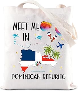 TGBJE Dominican Republic Tote Bag Meet Me In Dominican Republic Gift Dominicana Gifts Dominican Girls Vacation Shoulder Bag