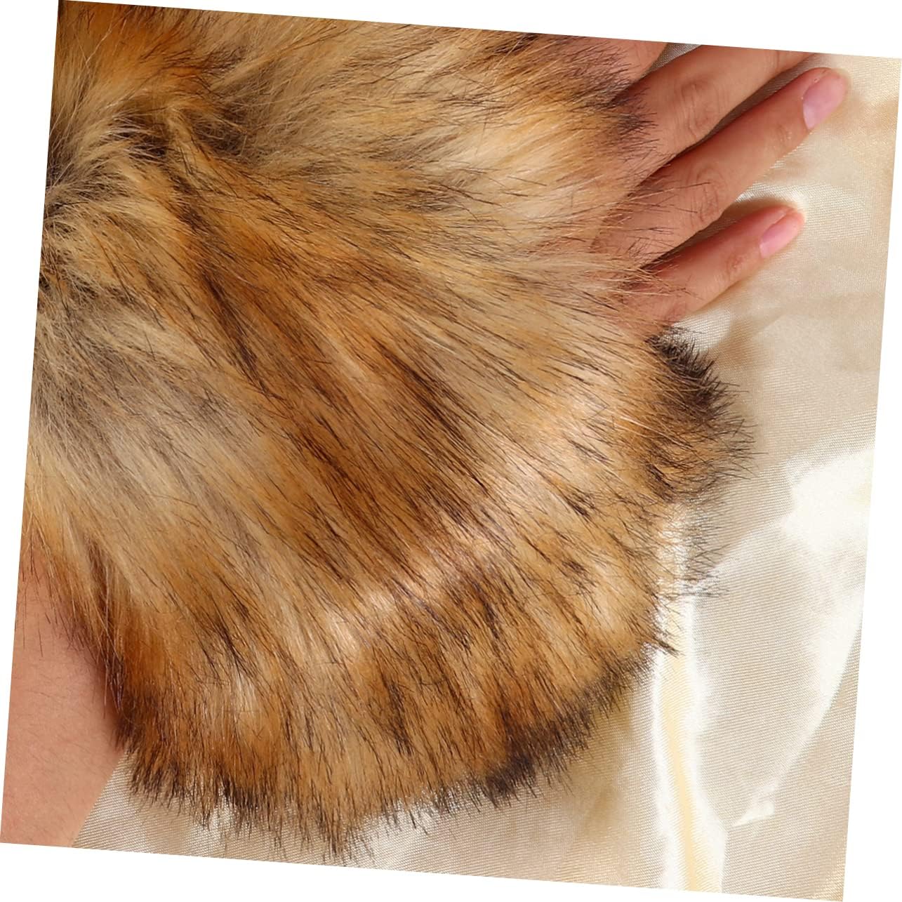 Healifty Faux Fur Arm Warmers Elastic Wrist Cuff Warmers for Women Soft Furry Wrist Bands with Cozy Sleeve Covers for Party Costumes and Winter Outfit Decoration
