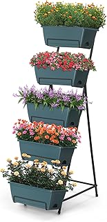 5 Tier Vertical Raised Garden Bed Planter Box, Vertical Raised Bed with ...