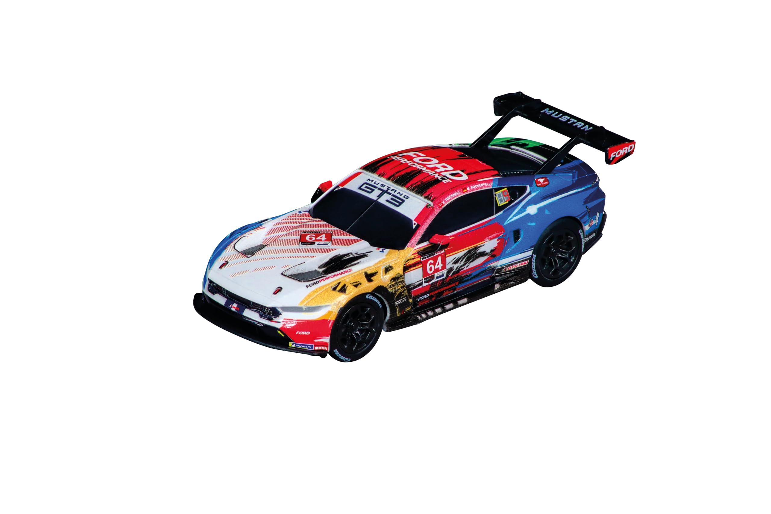 Carrera GO!!! 20064292 Ford Mustang GT3 Champion Spirit Livery (2024) I 1:43 Scale Slot Car I With Original License I Suitable For Ages 6 Years+