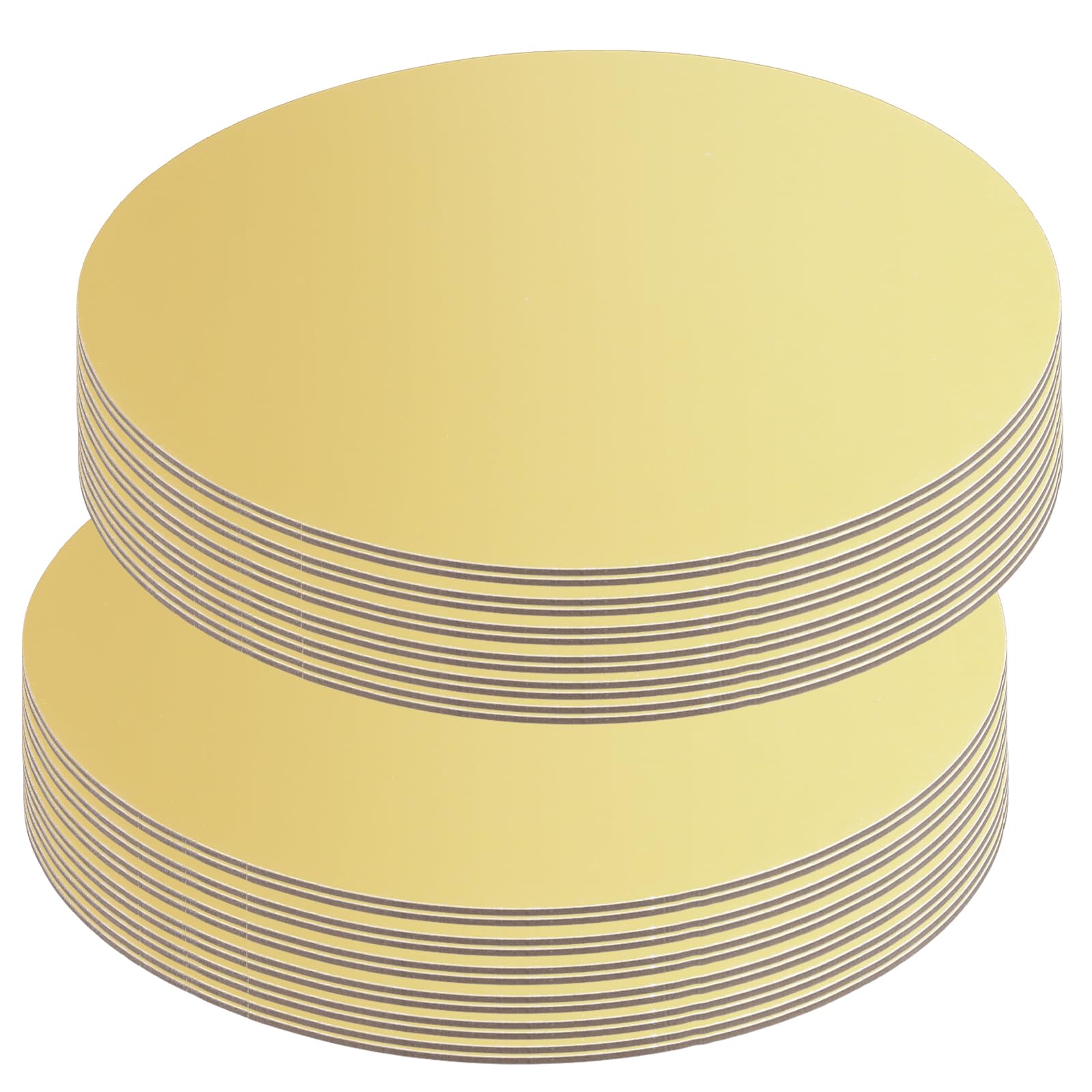 Planches à gâteau rondes dorées 30 cm de 2 mm pour la présentation de vos pâtisseries