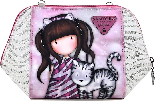 Santoro Gorjuss Shoulder Bag - Ruby Wild - Gift for Teen Girls, Gift for Girls, Cute Character Bag, Everyday Crossbody Purse, Animal Print Shoulder Purse