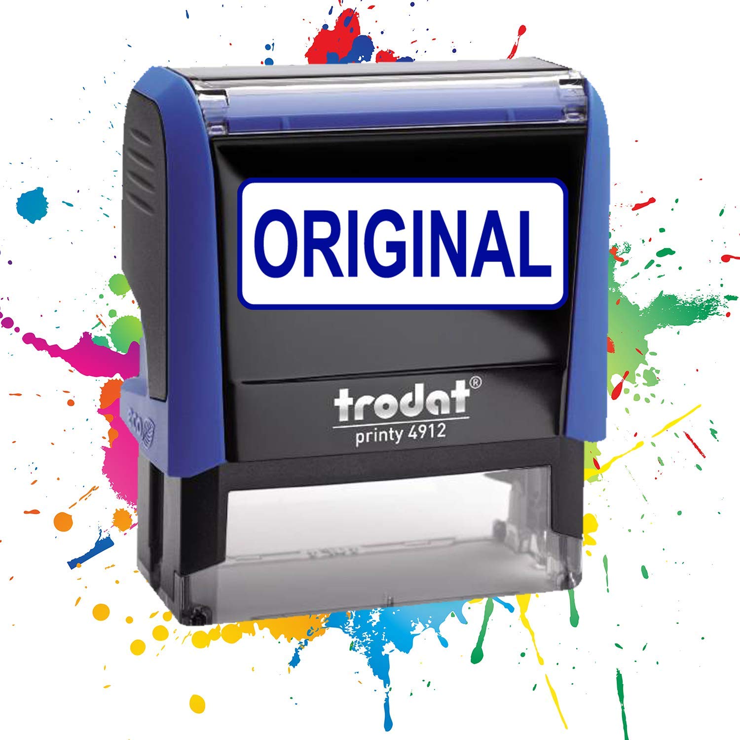 Trodat 4912 Professional Ink Pad - Pre-determined Text - 47 x 18 mm - 19 Designs Available (Original)